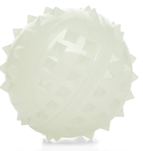 Игрушка для собак из термопластичной резины "Мяч с шипами", d64мм, серия NIGHT CITY