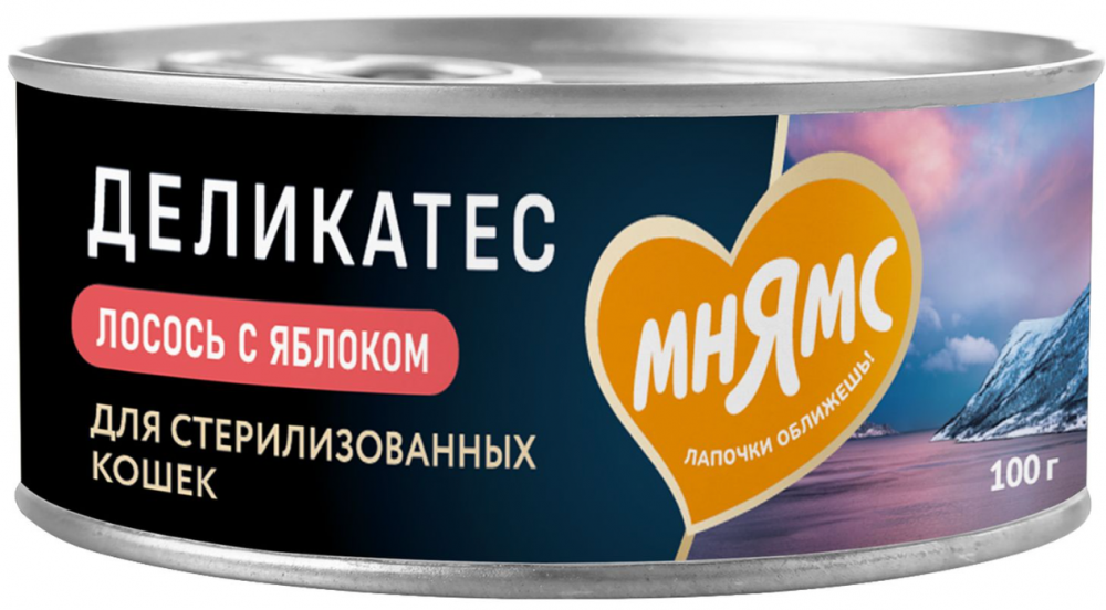 Консерва Мнямс Деликатес Стерил Лосось с яблоком "Паштет по-норвежски" 100 г: ПАШТЕТ