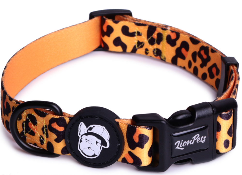 Ошейник для собак LionPets с рисунком из полиэстера LPO-00500-2 (Размер M-Обхват 33-55 см, ширина 2,0 см)