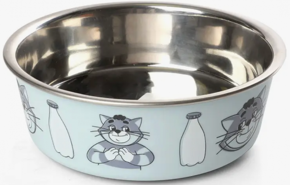 Миска Триол на металлическая на резинке "Матроскин", 0.15л