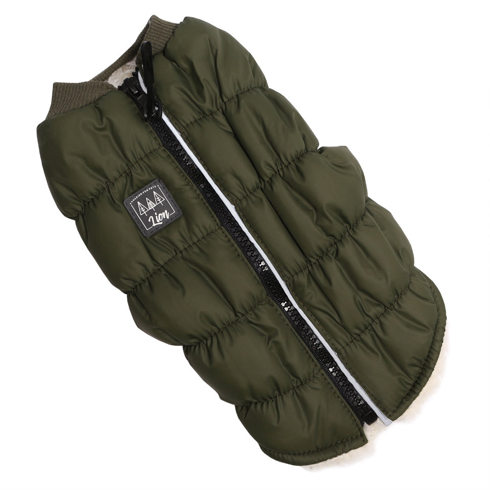 Lion жилет с мехом для собак, размер S. Цвет в ассортименте