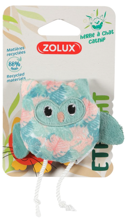 Игрушка Триол для кошек с кошачьей мятой "Совенок", 9 см