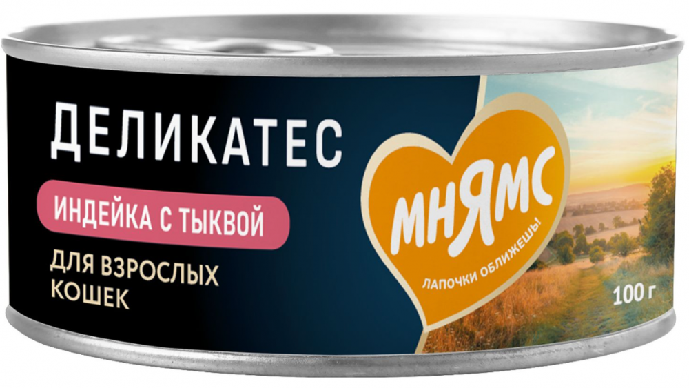 Консерва Мнямс Деликатес Индейка с тыквой "Паштет по-оксфордски" 100 г: ПАШТЕТ