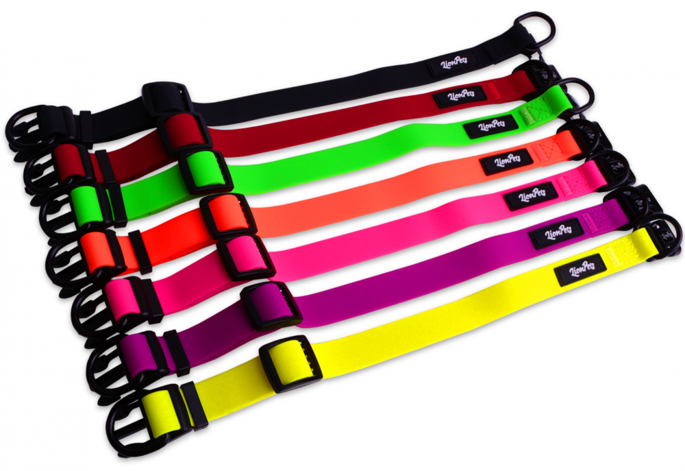 Ошейник из биотана LionPets с пластиковой пряжкой LPO-00530-3 (Зелёный) (Размер XL обхват шеи 40-65 см, ширина 2,5 см)