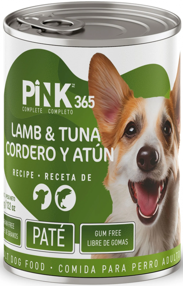 Консерва Пинк Ягненок с тунцом полнорационная для собак 400 г: ПАШТЕТ