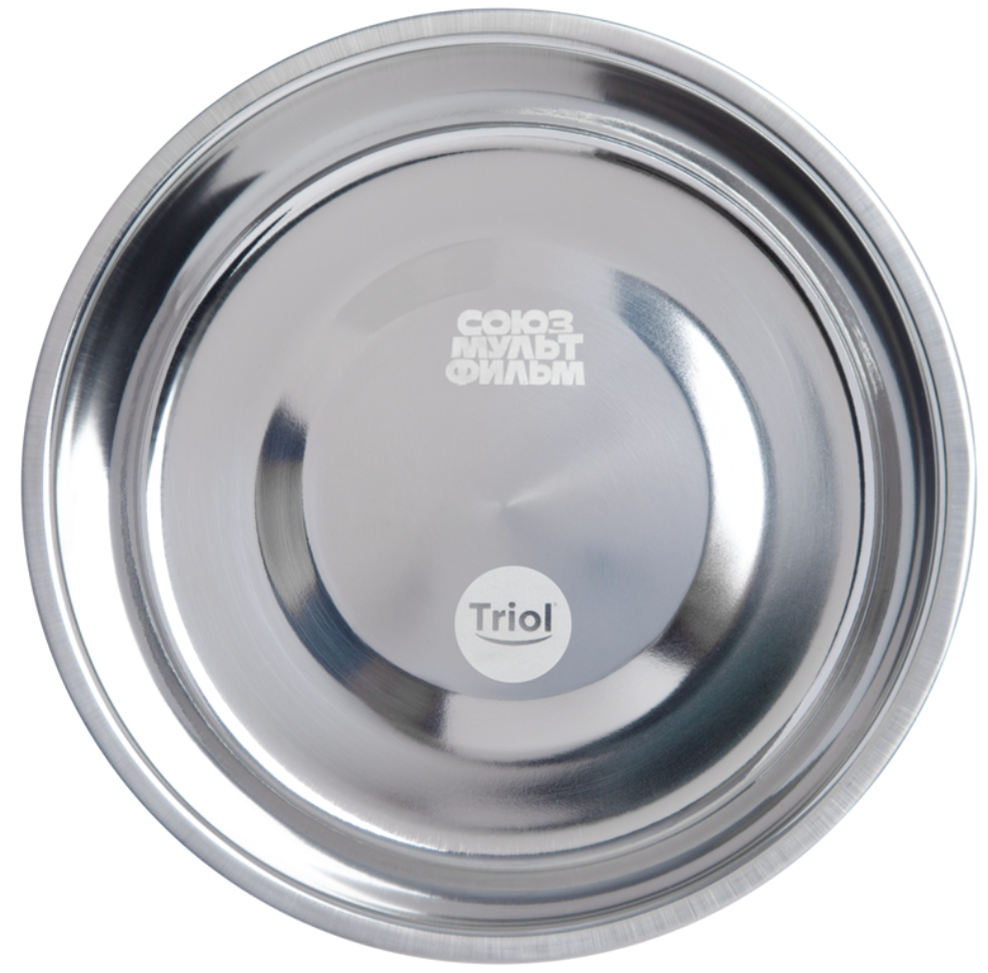 Triol СОЮЗМУЛЬТФИЛЬМ Миска для животных металлическая двойная на подставке "Пожужжим", 2*0.24л