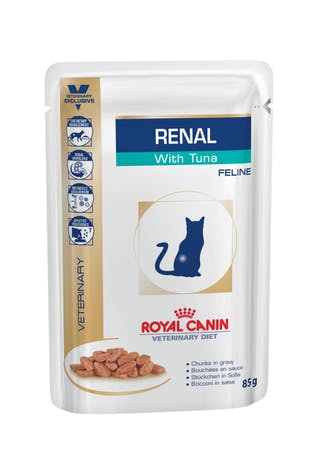 Влажный корм Royal Canin Renal S/O кусочки в соусе для кошек при лечении почек, с рыбой 85 г